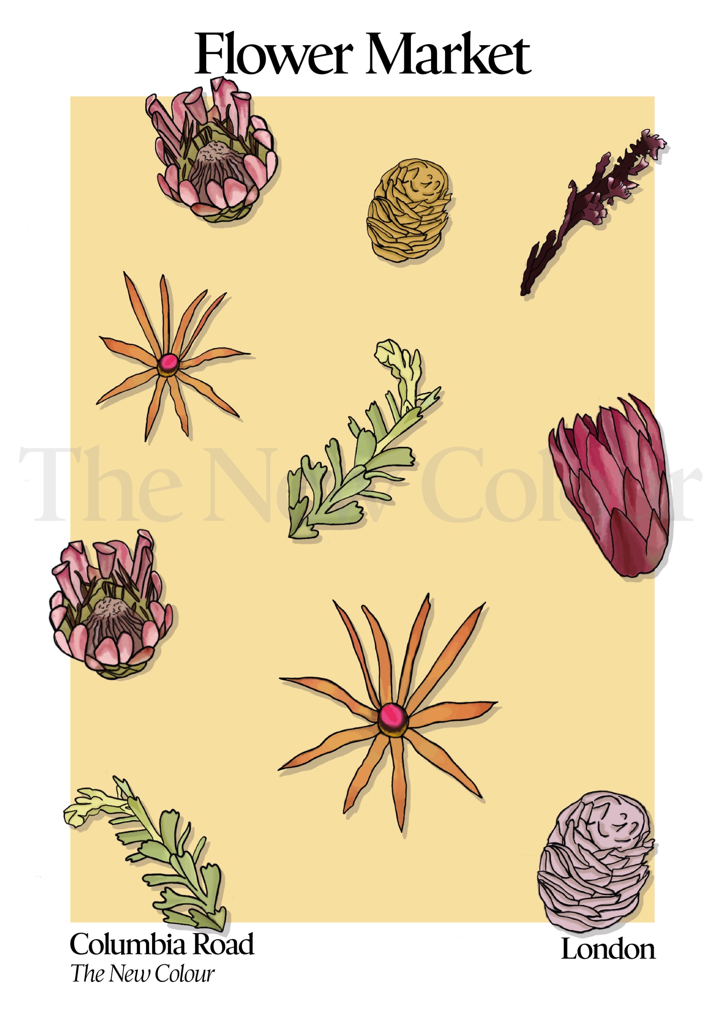 Columbia Road Flower Market, London, Art Print
