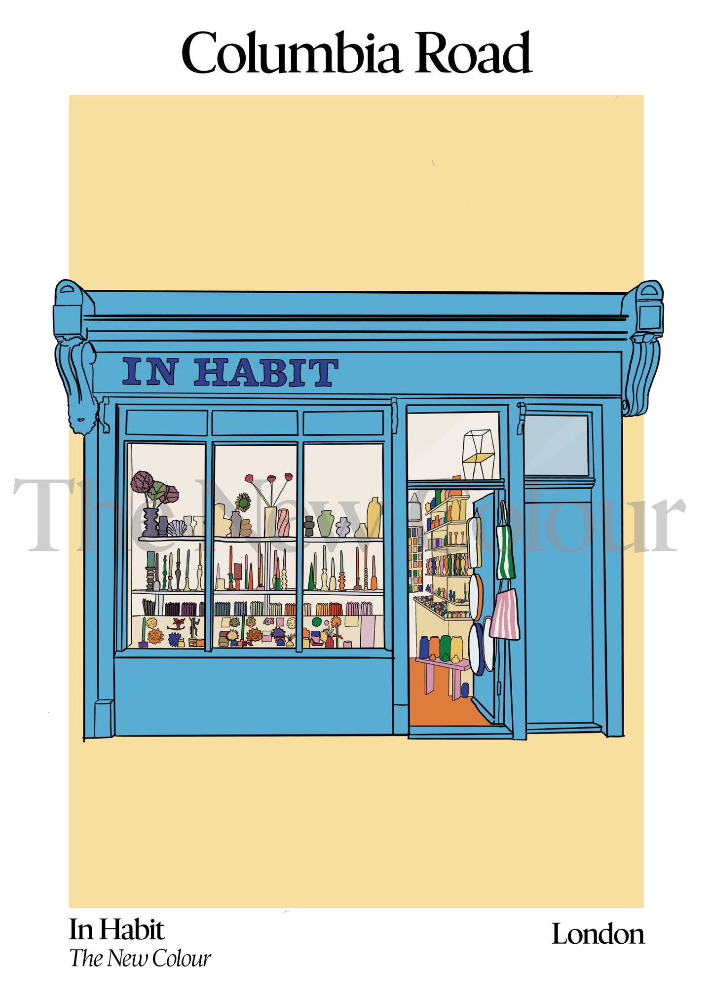 Columbia Road Shop, London, Art Print