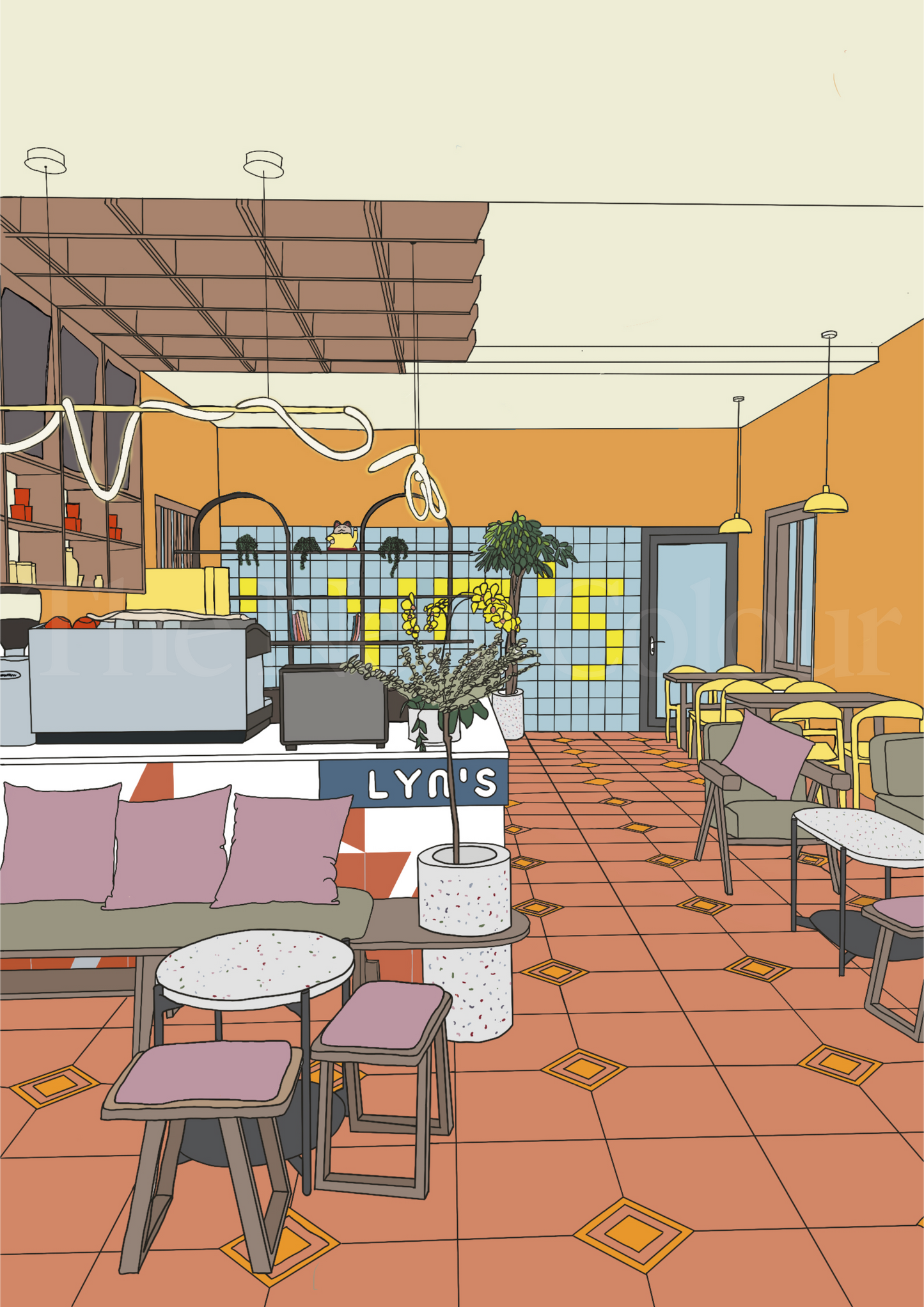 Lynns Cafe - Hoi An Vietnam, Art Print