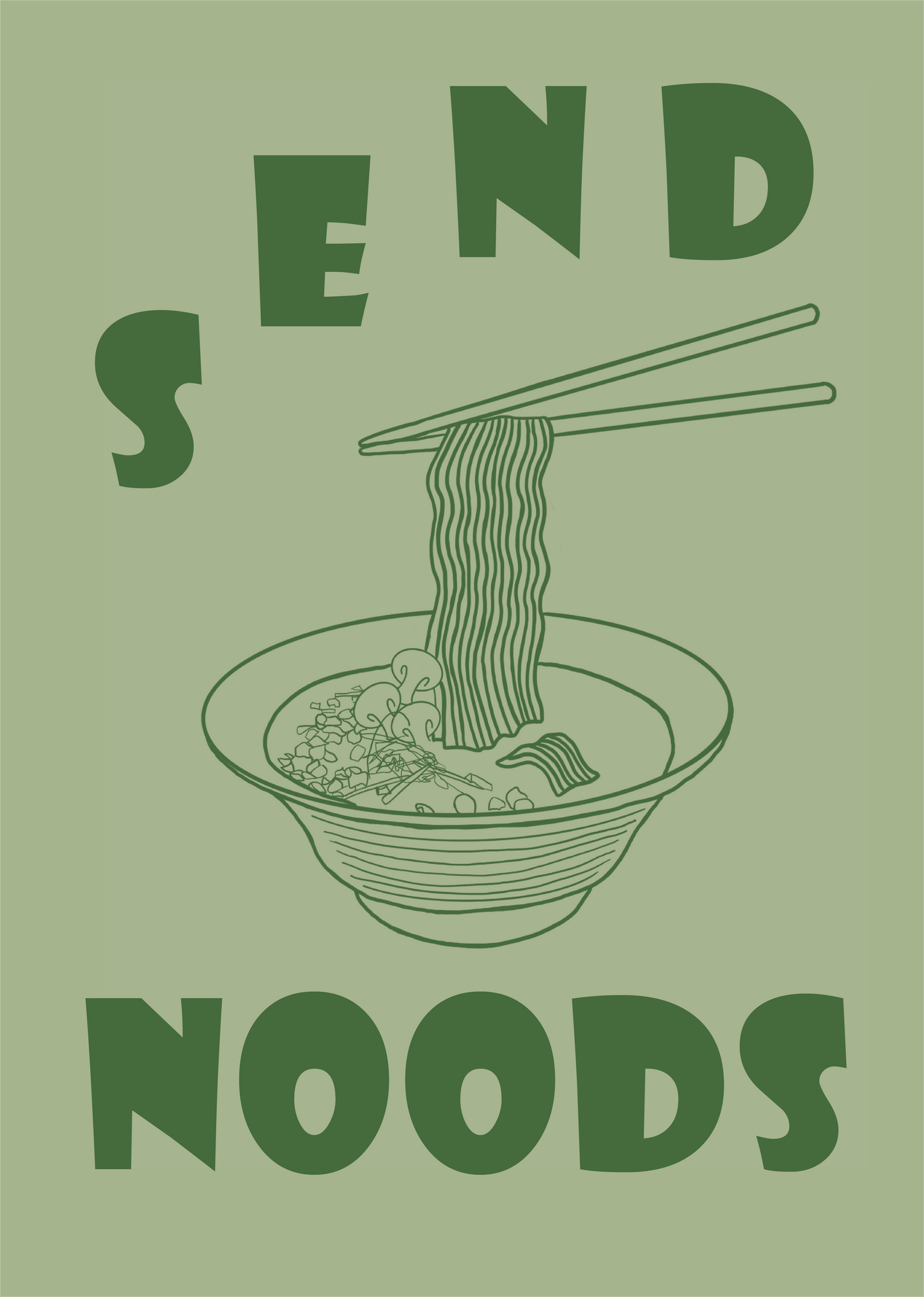 Send Noods, Art Print