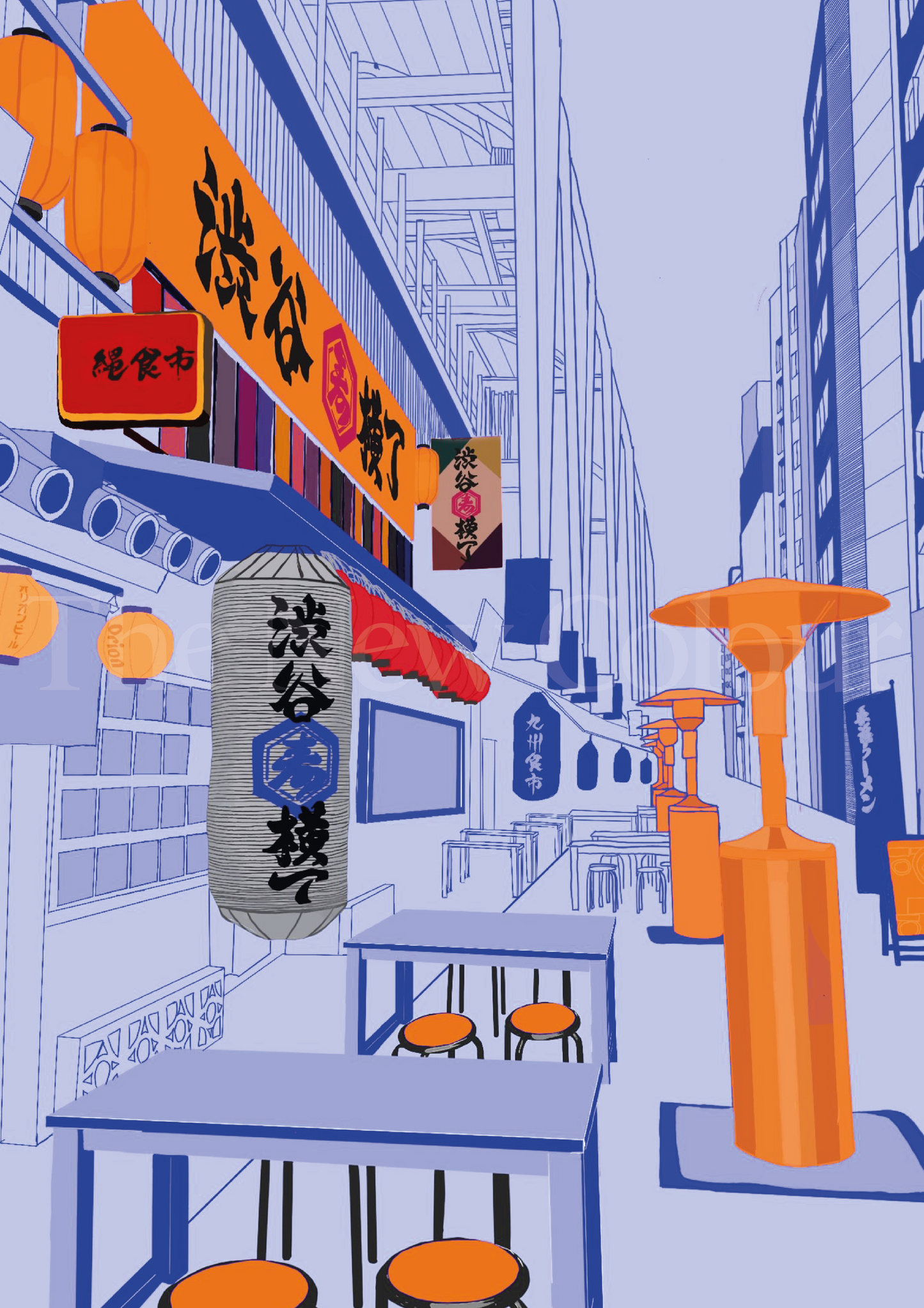 Shibuya Yokocho - Tokyo Japan Art Print