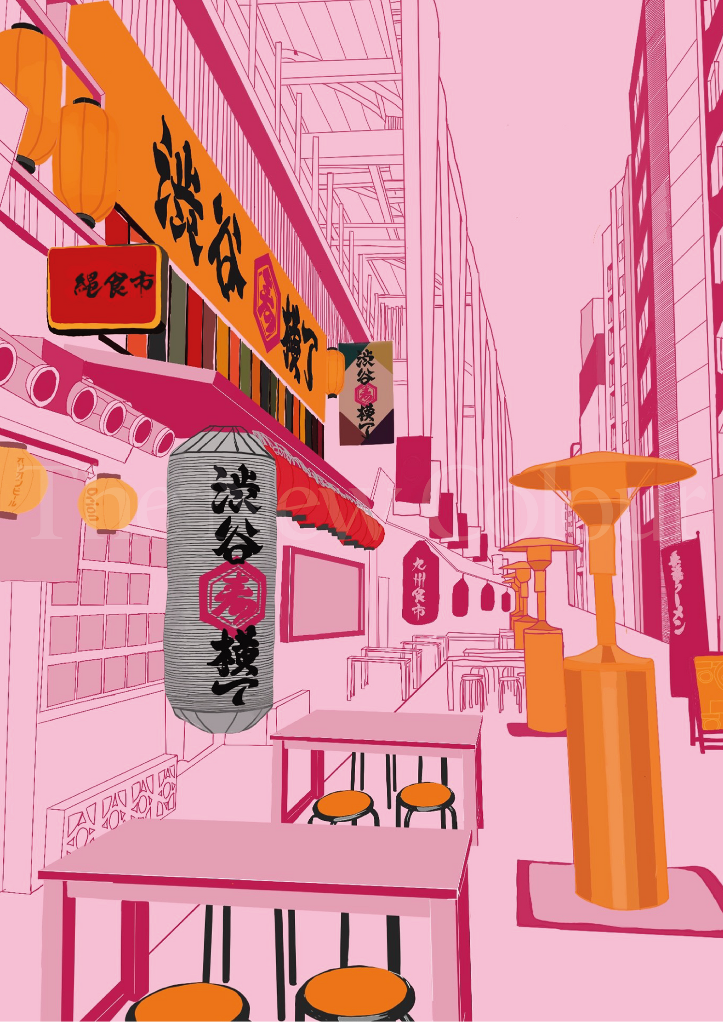 Shibuya Yokocho - Tokyo Japan Art Print