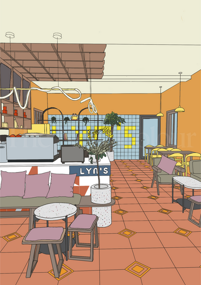 Lynns Cafe - Hoi An Vietnam, Art Print