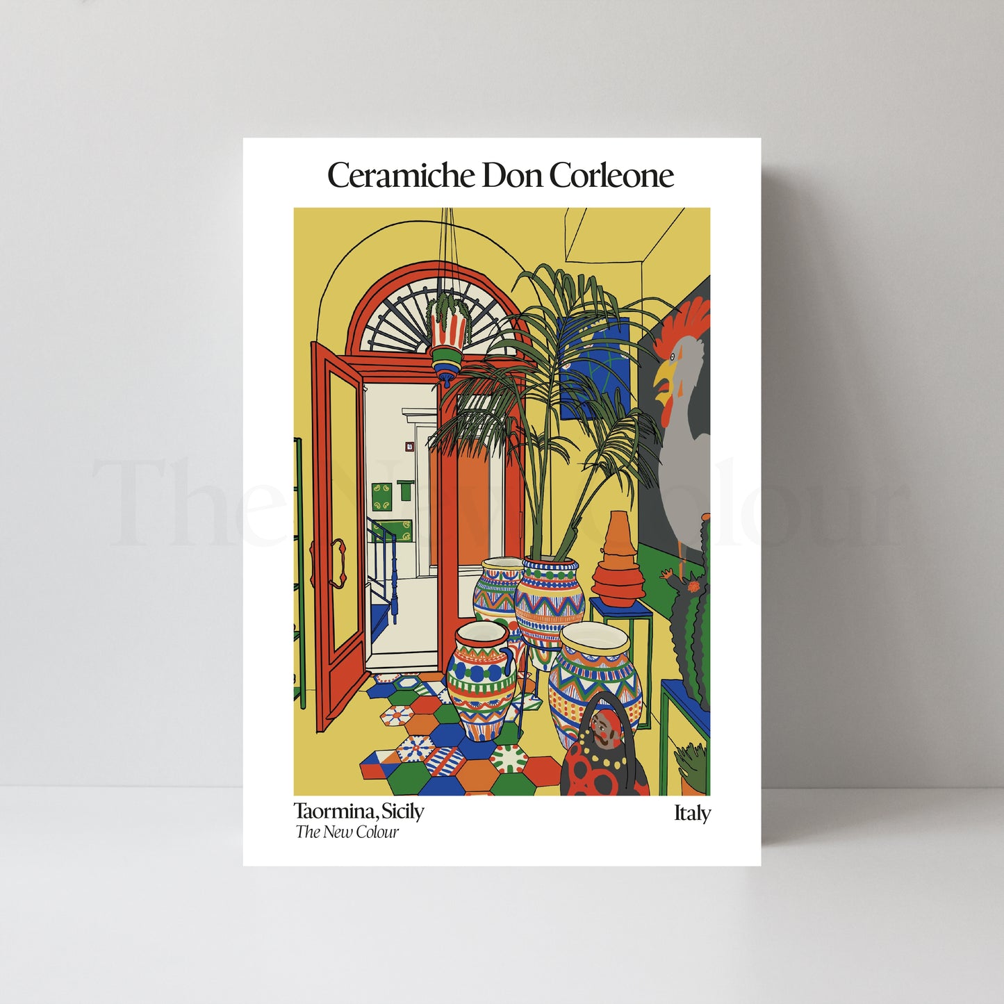 Ceramics Shop - Sicily, Art Print