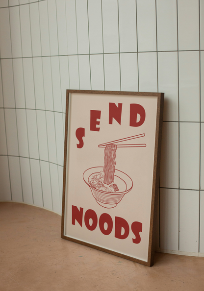 Send Noods, Art Print